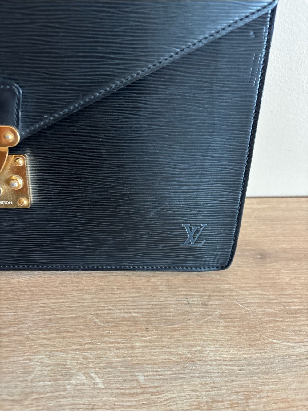 Authebtic Louis Vuitton black tote briefcase - Picture 2 of 11